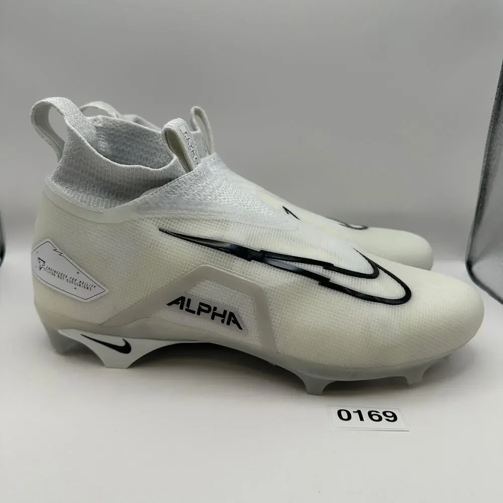 NIKE Men's 12.5 Alpha Menace ELITE 3 White Football Cleats DM1792-109